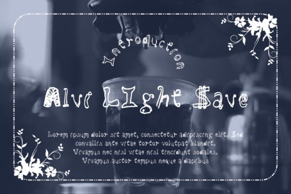 Alvi LIght Save: A Quirky and Fun Display Font for Your Design Projects