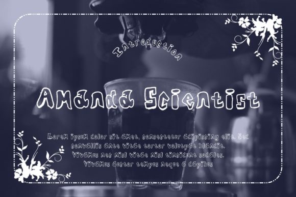 Amanda Scientist: A Playful Font for Creative Expression