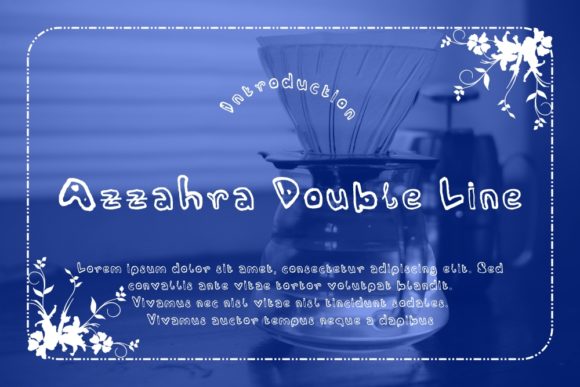 Azzahra Double Line: A Playful Font for Creative Expression