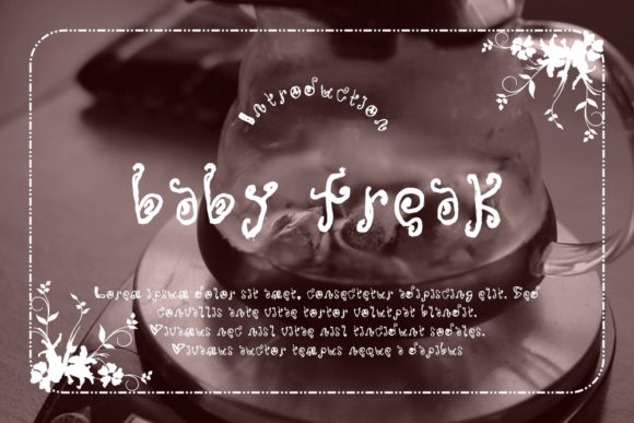 Baby Freak: A Simple and Casual Display Font for Creative Projects