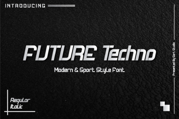 Future Techno: A Playful Font for Abstract Expression