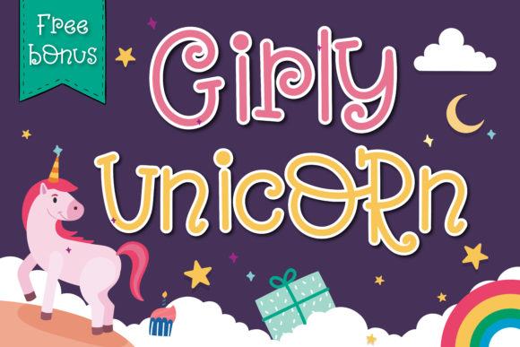 Girly Unicorn: A Sweet Display Font for Projects That Need a Touch of Whimsy