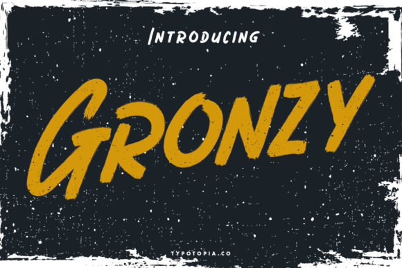 Gronzy: A Bold and Authentic Display Font