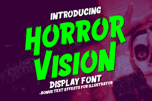Horror Vision: A Bold and Unique Display Font for Creative Projects