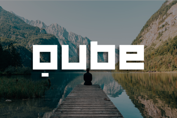 Qube: A Bold Display Font for Dynamic Designs