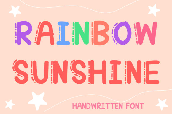 Rainbow Sunshine Font: A Vibrant Choice for Creative Projects