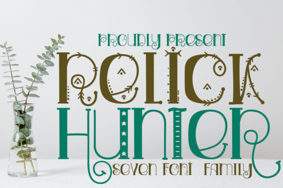 Relick Hunter: A Unique Display Font for Creative Expression