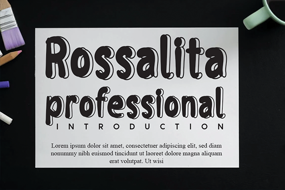 Rossalita: A Font That Speaks with Personality