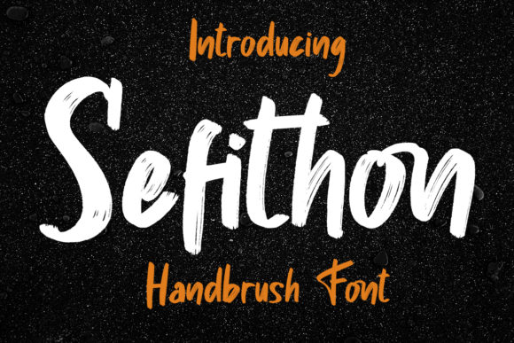 Sefithon: A Hand-Brushed Display Font for Design
